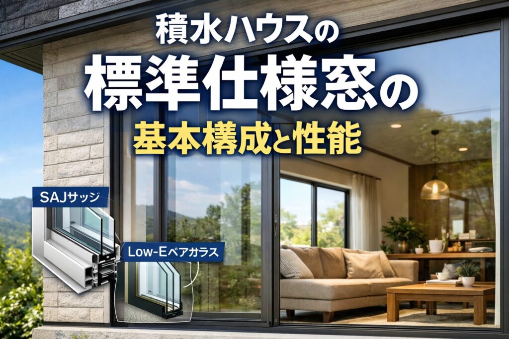 積水ハウス標準仕様窓を徹底解説｜SAJサッシと断熱性能の実態 - 積水 